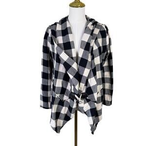 Akira Chicago Hooded Long Sleeve Open Sweater US Women's S